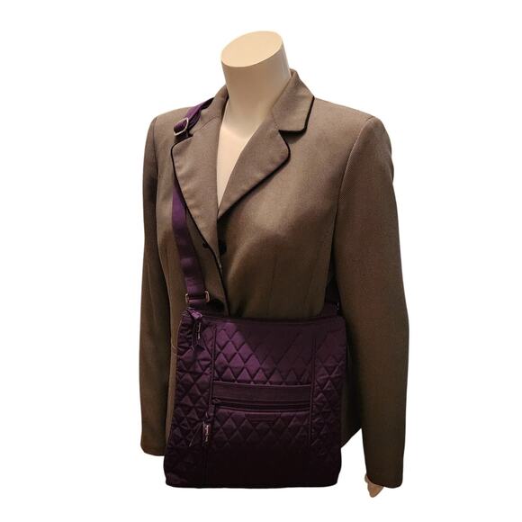Vera Bradley Hipster Women's Purple Quilted Crossbody Bag - Picture 6 of 6